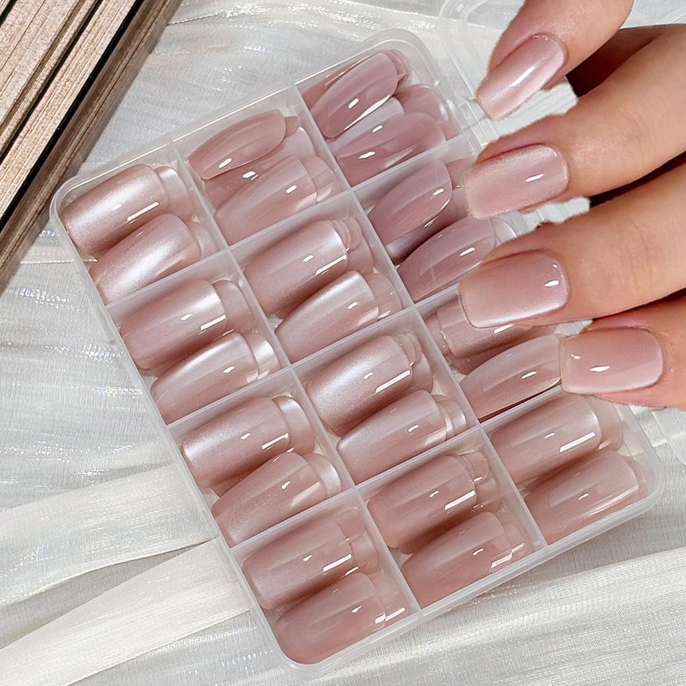 Nail Art Xs - 144 шт. глянцевых накладных ногтей цвета