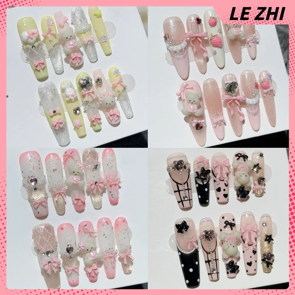 Nail Art France - 10 шт., длинный гроб на шпильке,