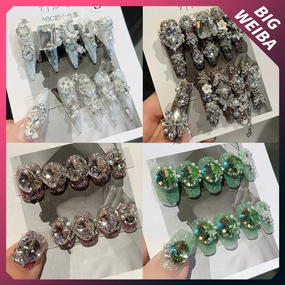 10 шт., роскошные блестящие кр – обзор и цена Nail Art Xs