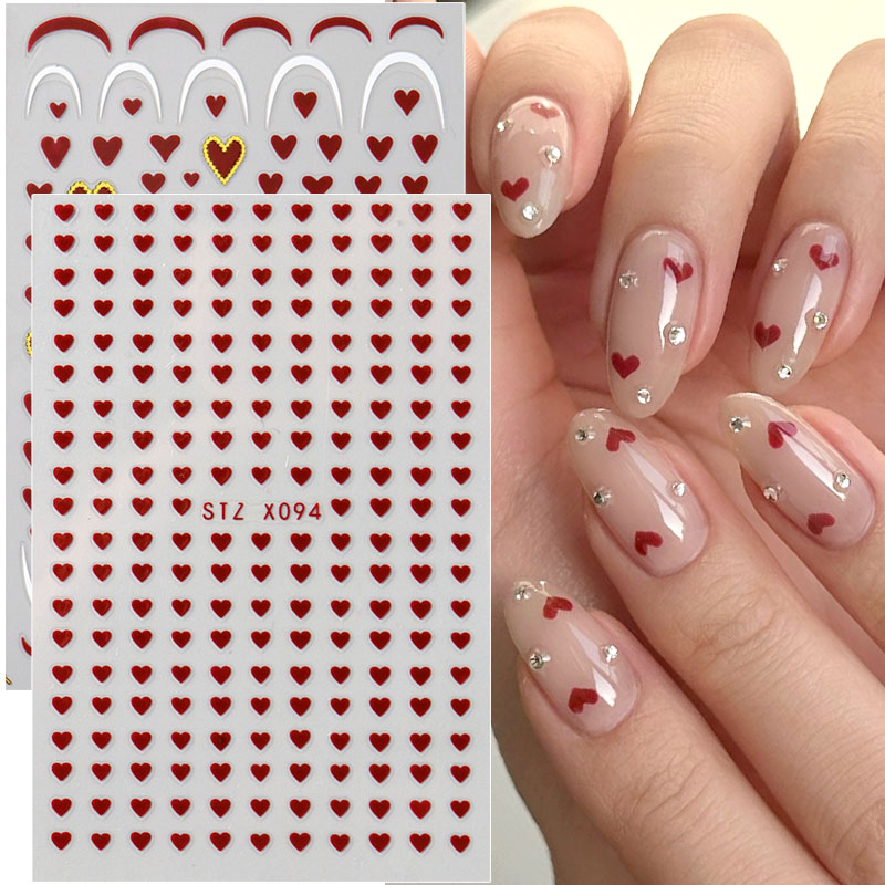 2 шт., мини-наклейки для дизай – обзор и цена Nail Art Valentine