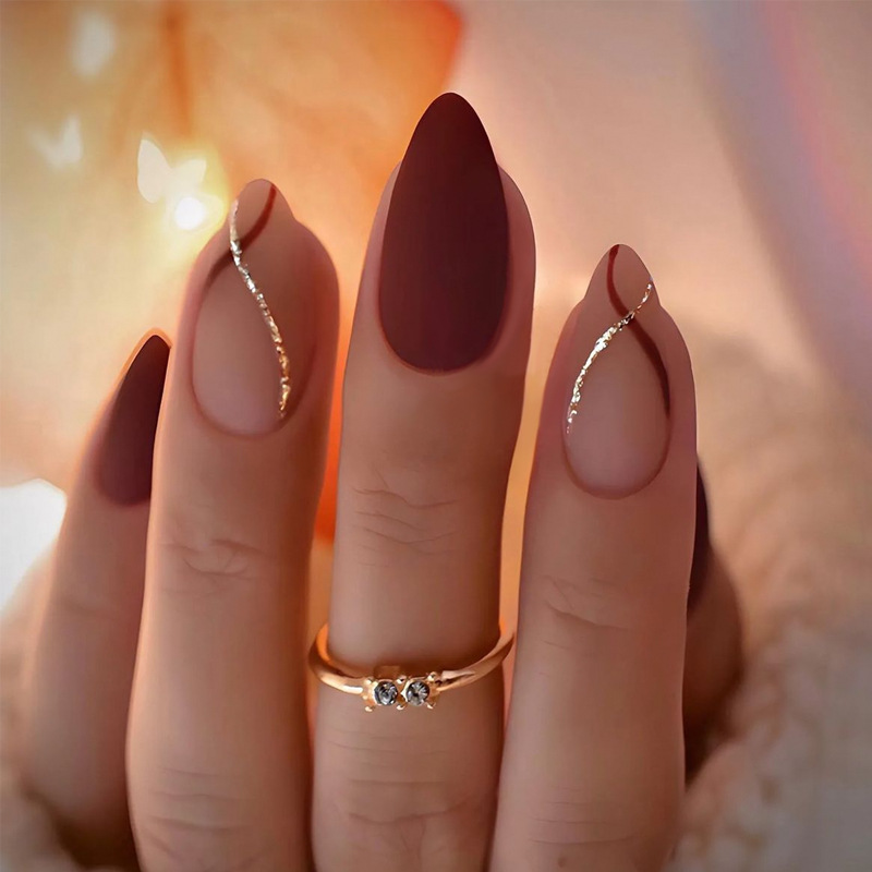 24 шт., миндалевое золотое пол – обзор и цена Nail Art Pink