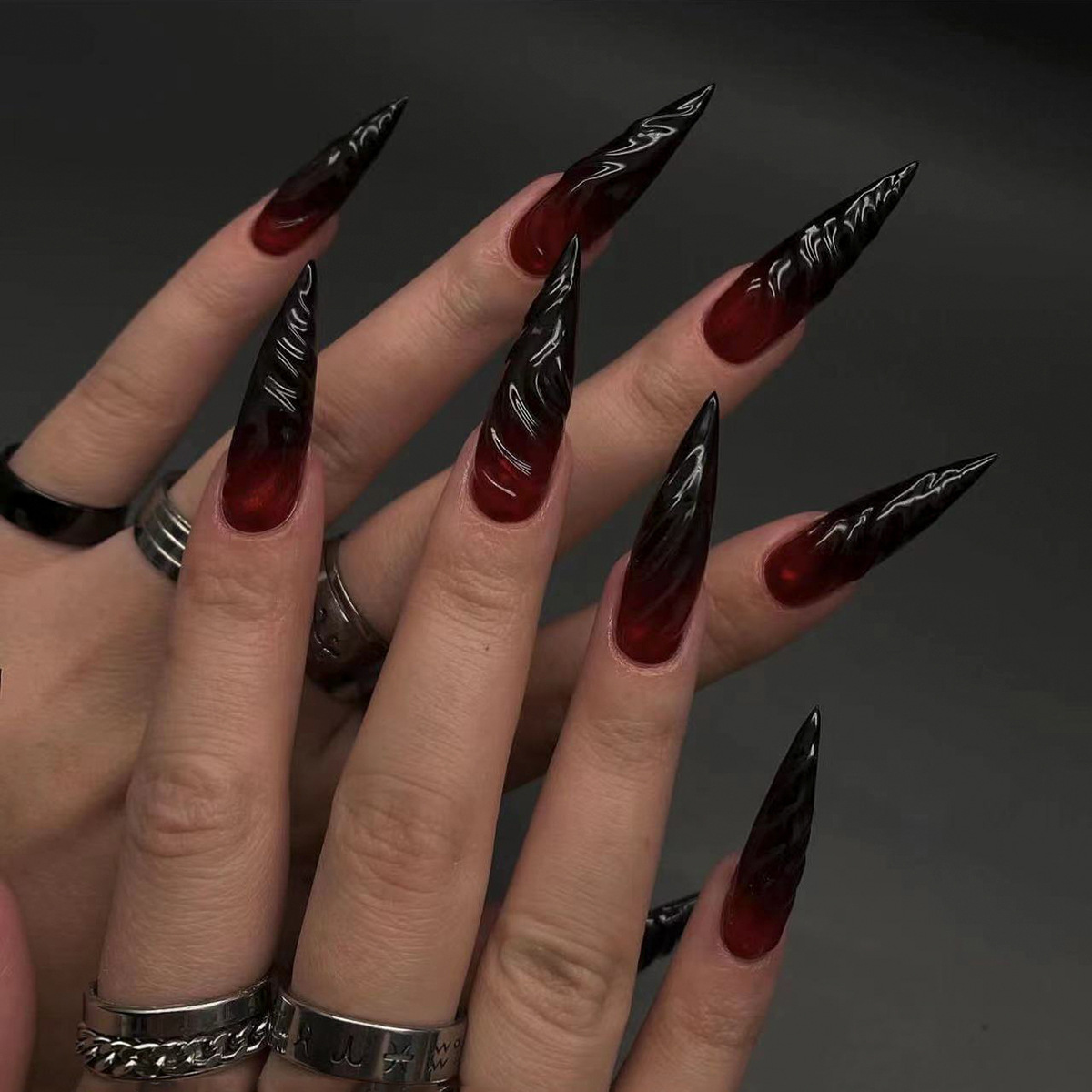 24 шт. накладных ногтей формы  – обзор и цена Nail Art Y2K