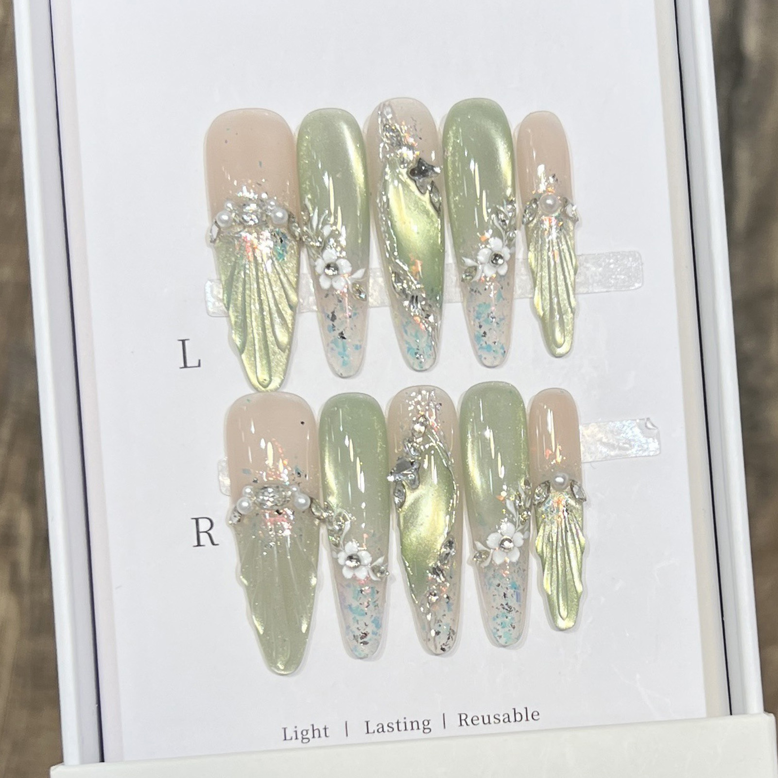 10 шт., длинные миндалевидные  – обзор и цена Nail Art Xs