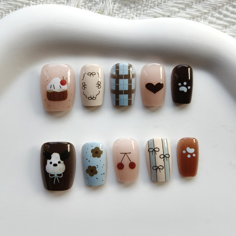 10 шт. накладных ногтей в коре – обзор и цена Nail Art Xs
