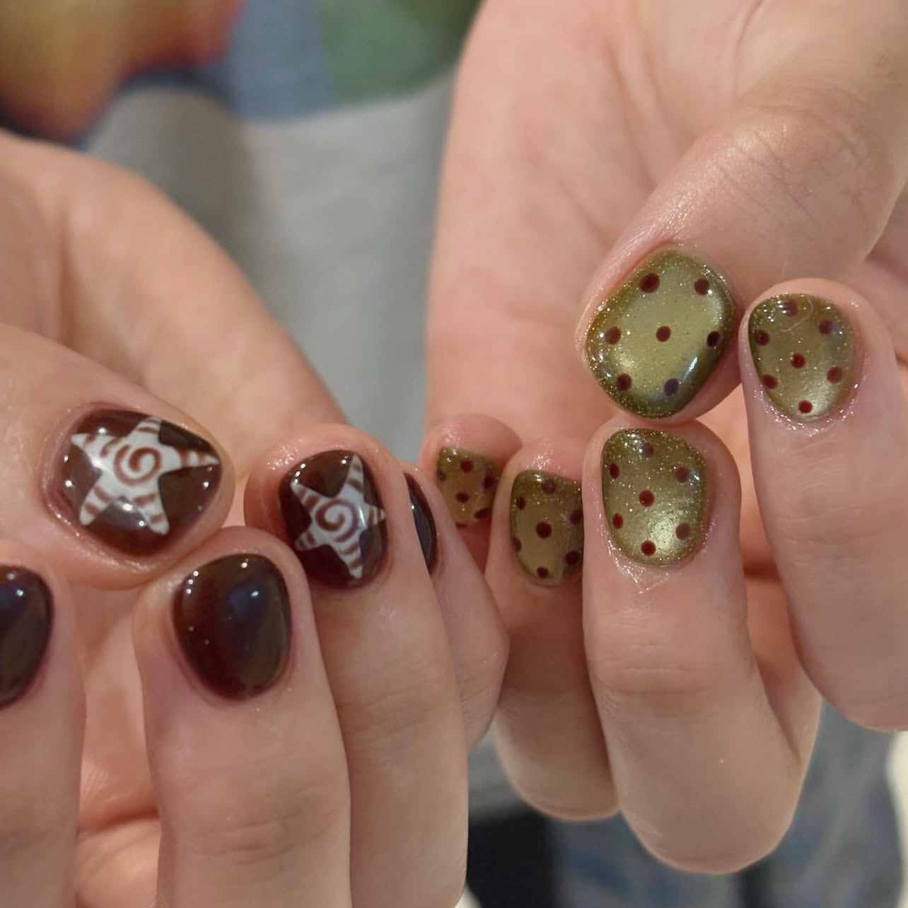 10 шт., короткие накладные ног – обзор и цена Nail Art Full Cat Eye