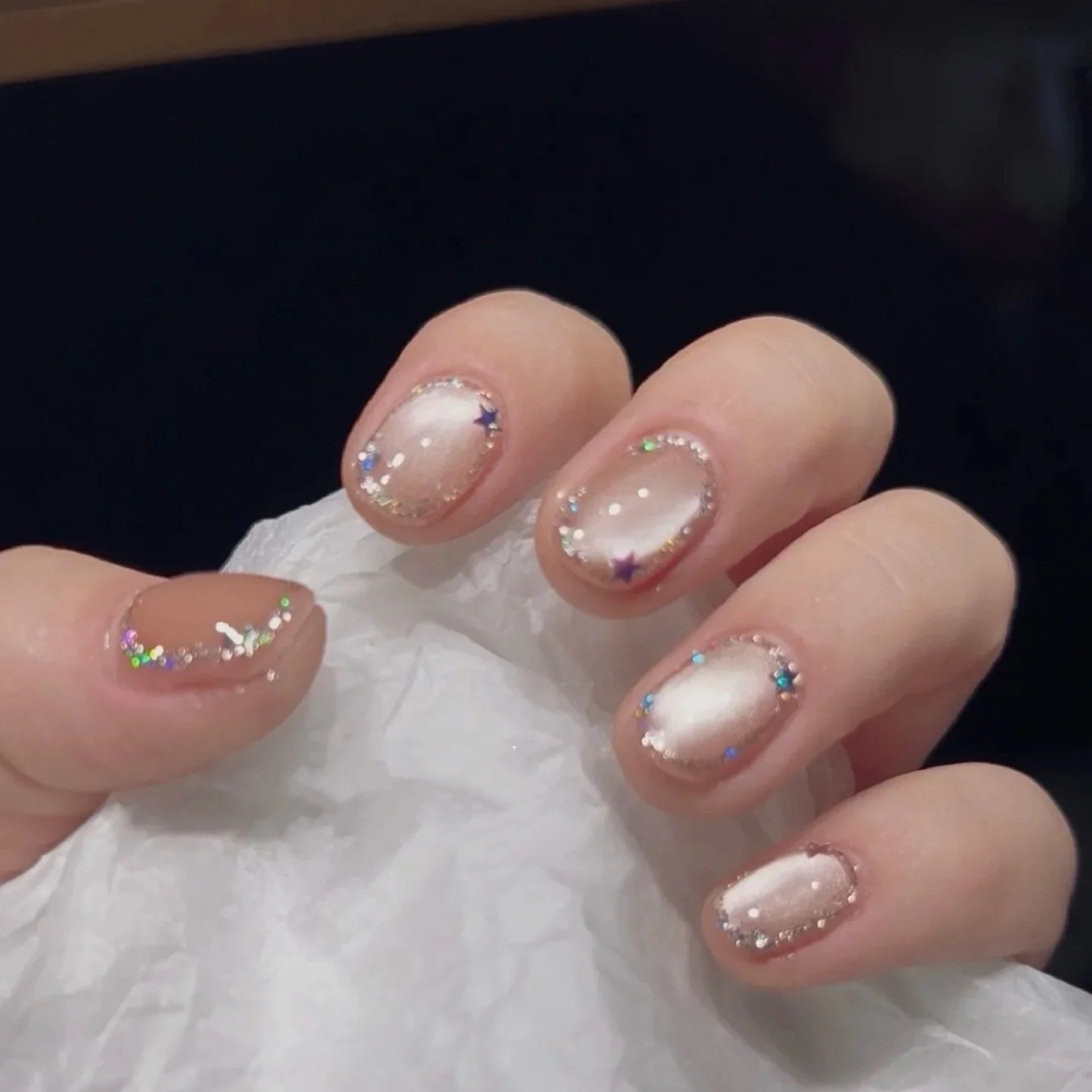 10 шт., короткие накладные ног – обзор и цена Nail Art Full Cat Eye