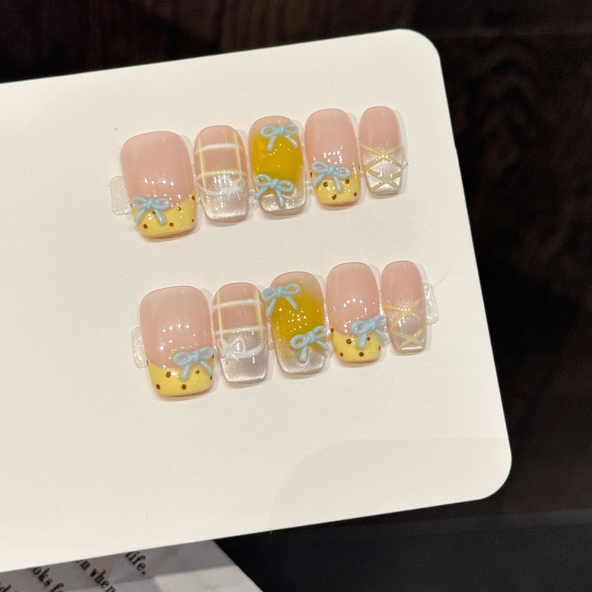 10 шт., милые кавайные накладн – обзор и цена Nail Art Xs