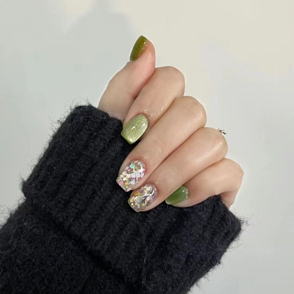 24 шт. многоразовых накладных  – обзор и цена Nail Art Full Cat Eye