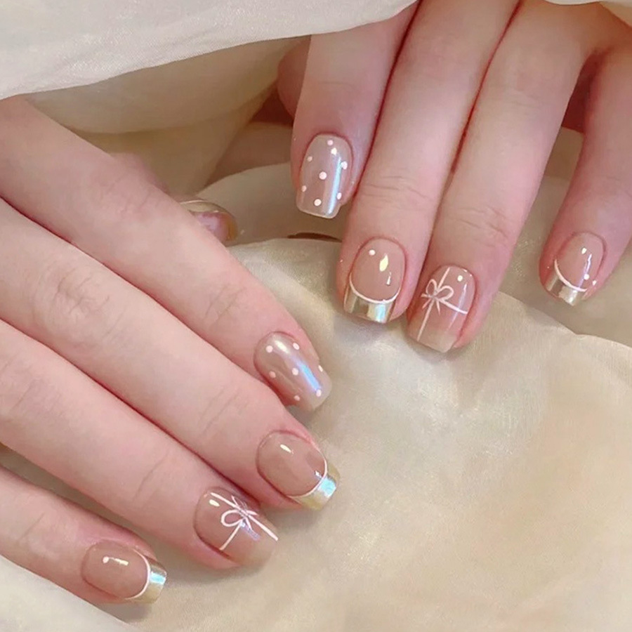 Короткие квадратные накладные  – обзор и цена Nail Art Xs