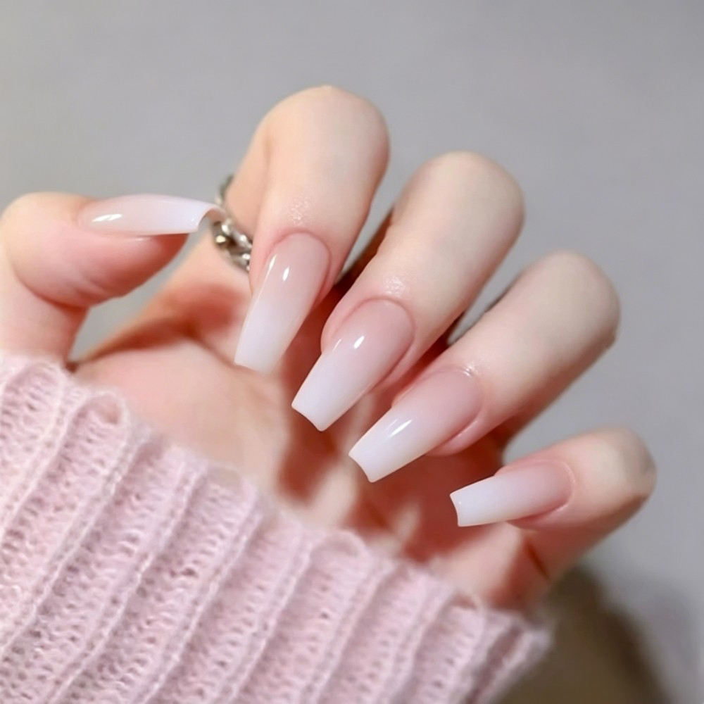 24 шт./упак. Длинные накладные – обзор и цена Nail Art Pink