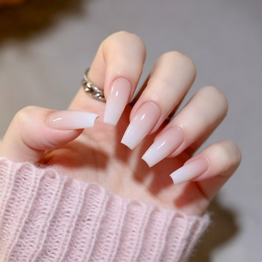 24 шт./упак. Длинные накладные – обзор и цена Nail Art Pink