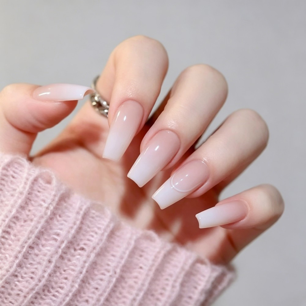 24 шт./упак. Длинные накладные – обзор и цена Nail Art Pink